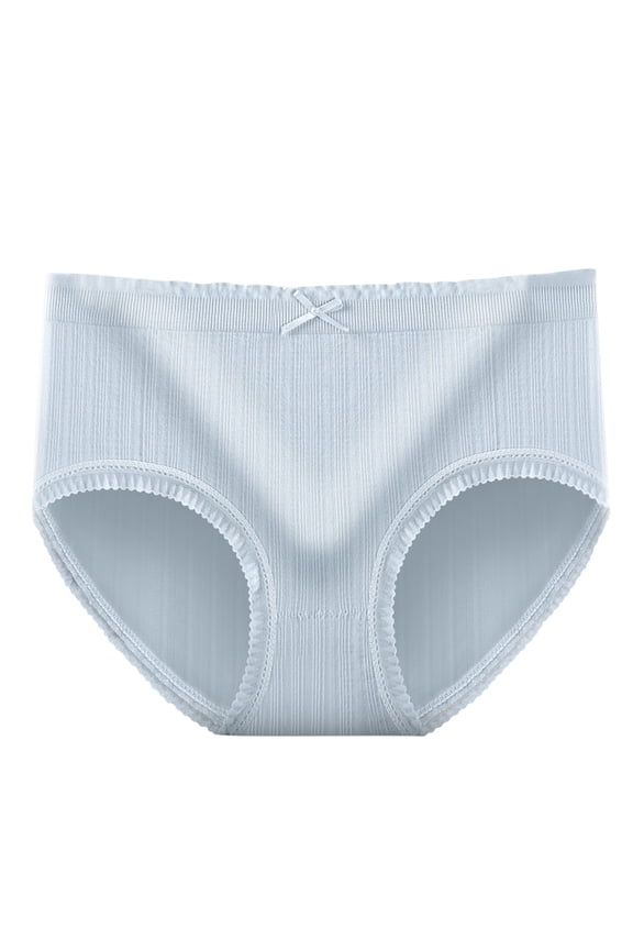 Womens Underwear Sale! Moisture Wicking Underwear for Women, New High-Waist Briefs Postpartum Belly-Up Hip Panties Blue Free Size