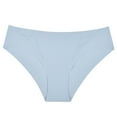 thumbnail image 1 of Ashirexll Womens Underwear, Fashion Sexy Traceless Transparent Low Waist G-String Panties Thong Blue L, 1 of 8