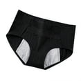 thumbnail image 1 of Ashirexll Womens Underwear Fashion Solid Color Cotton Lace Low Waist Briefs Soft Breathable Comfortable Traceless Panties for Girls Black L, 1 of 3