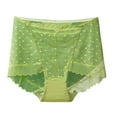 thumbnail image 1 of Ashirexll Womens Underwear, Period Underwear for Women, Panties for Women, Plus Size High Waist Lace Ultra-Thin Breathable Mesh Butt Lifting and Control Panties Green B XXL, 1 of 3