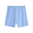 thumbnail image 1 of Ashirexll Womens Underwear Plus Size Sleep Shorts for Elderly Women Plus Size Cotton Panties Casual Loose Elastic Waist Shorts Light Blue L, 1 of 4