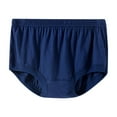 thumbnail image 1 of Ashirexll Womens Underwear Plus Size Sleep Shorts for Elderly Women Plus Size Cotton Panties Casual Loose Elastic Waist Shorts Navy XL, 1 of 4