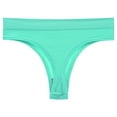 thumbnail image 1 of Ashirexll Womens Underwear Solid Color Mid Waist Soft Breathable Comfortable Thongs for Women Mint Green M, 1 of 4
