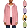 thumbnail image 1 of Ashirexll Womens Winter Coats, Womens Fleece Coats, Winter Double Sided Fleece Long Sleeve Hooded Warm Jacket for All, 1 of 7