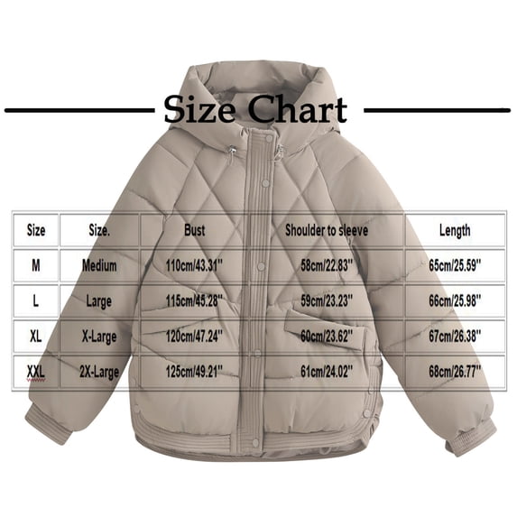 Ashirexll Womens Winter Coats, Womens Puffer Coats, Winter Jacket with Hood and Waist Solid Color Outer Long Sleeve Coat