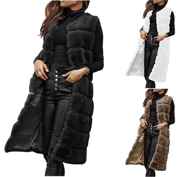 Ashirexll Womens Winter Coats, Womens Vests Outerwear, Casual Comfortable Sleeveless Blouse Top Hoodless Jacket Fashion