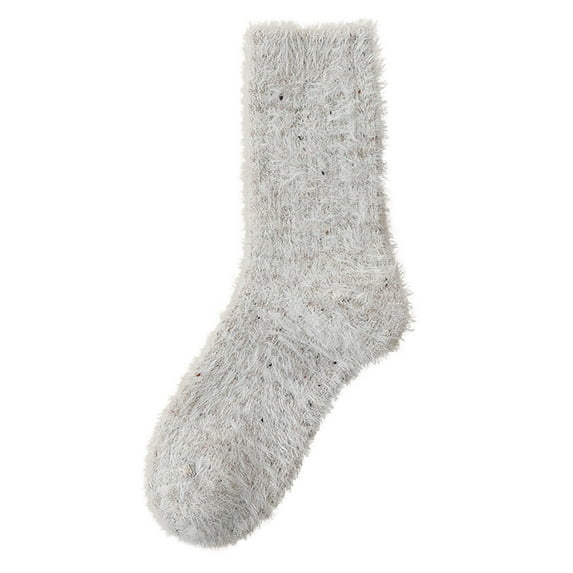 Ashirexll Wool Socks for Women, Womens Ankle Socks, Winter Mid Tube Socks with Soft Fleece Lining