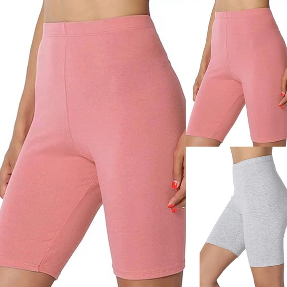 Ashirexll Yoga Shorts for Women, Running Shorts for Women, High Waist Solid Color Fitness Gym Active Leggings 7 Inch Inseam