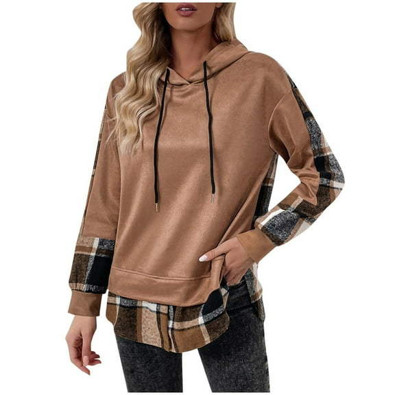 Ashirexll Zip Up Hoodie Womens Hoodies Pullover Winter Tops Womens Long Sleeve Tops Casual Long Sleeve Hooded Ladies Sweatshirts Blouse Loose Fitting Fashion