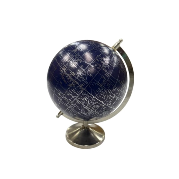 Ashland 10.75" Blue Globe Tabletop Decor , Summer Home Decor