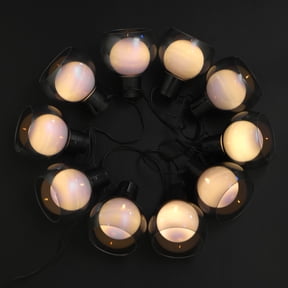 Ashland 10ct. Gray Bowl Shade String Lights , Summer Outdoor Home Decor