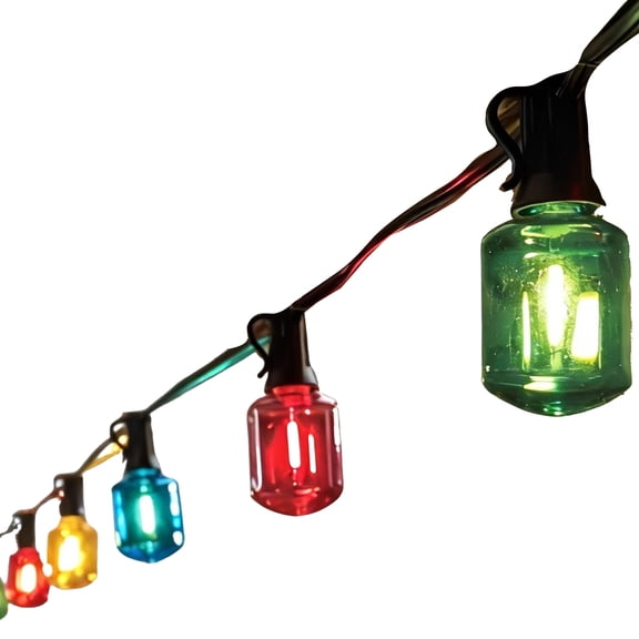 Ashland 10ct. Multicolor Shatterproof Bottle LED String Lights , Summer Outdoor Home Decor