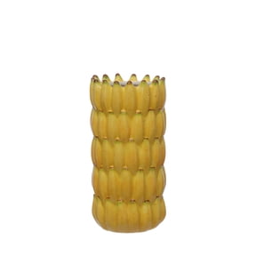 Ashland 11.75" Banana Cylinder Ceramic Tabletop Vase , Summer Home Decor