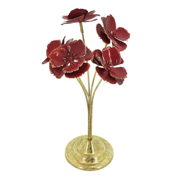 Ashland 12.25" Metal Flower Tabletop Decor , Summer Home Decor