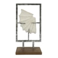 thumbnail image 1 of Ashland 12.75" Silver & White Floating Shell Tabletop Decor , Summer Home Decor, 1 of 4
