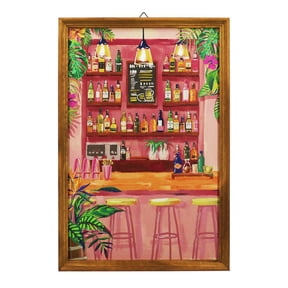 Ashland 16.3" x 23.8" Cocktail Bar Wall Decor , Summer Home Decor
