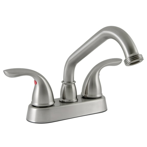 Ashland 2-Handle Utility Faucet in Satin Nickel