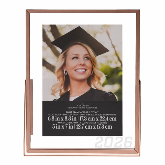 Ashland 5" x 7" Gold 2026 Metal Tabletop Float Frame, Graduation
