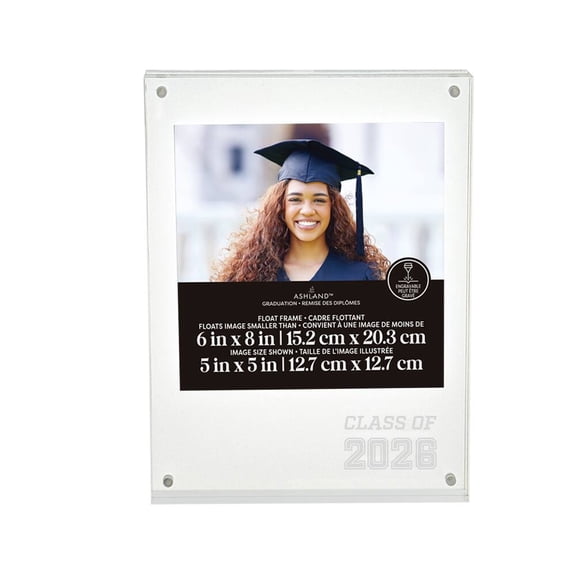Ashland 6" x 8" Clear Engravable 2026 Float Frame, Graduation