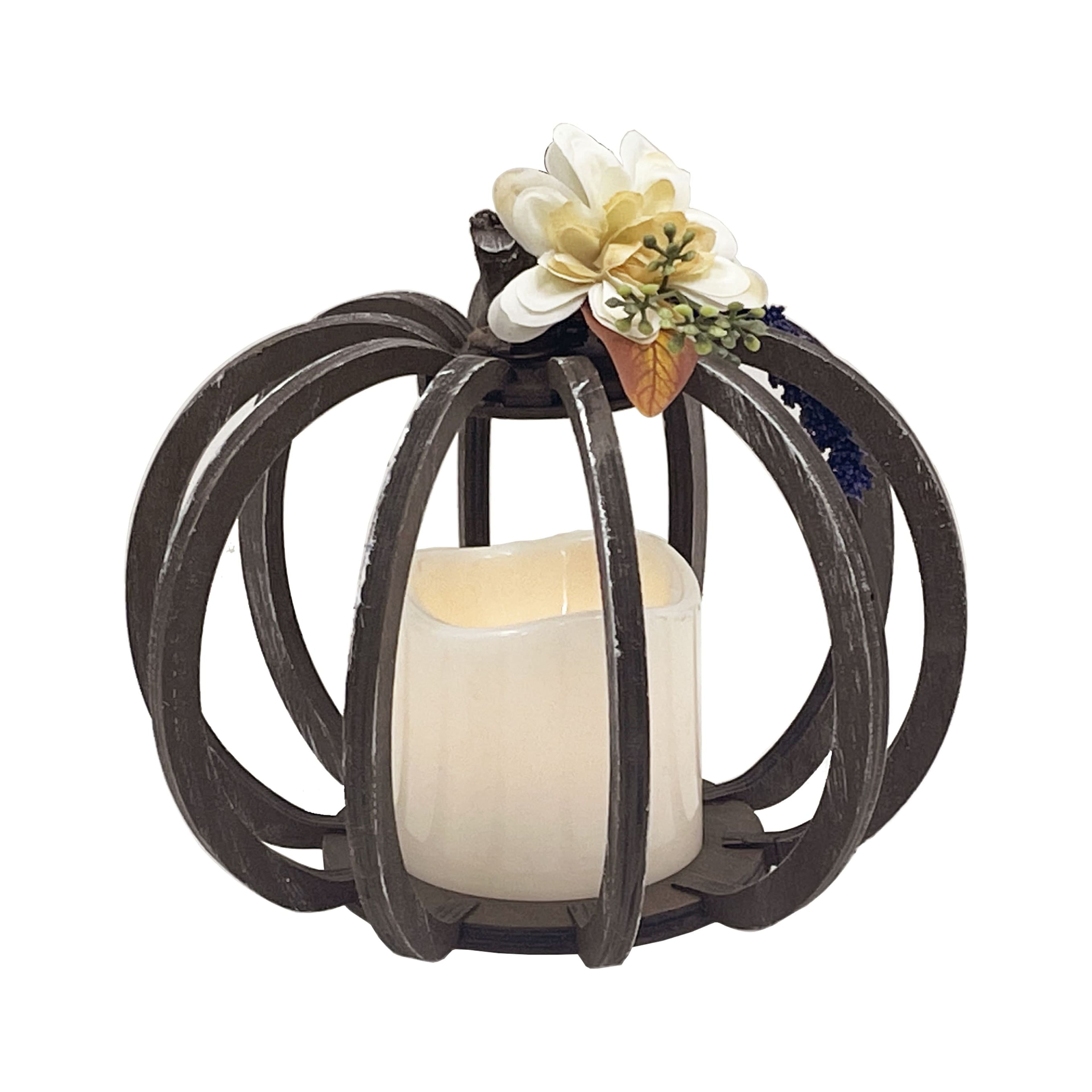 Ashland 7”; Pumpkin LED Candle Decoration, Fall Décor