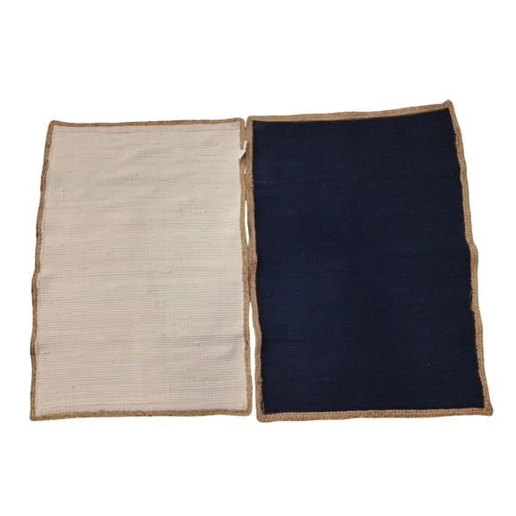 Ashland Assorted 42" Cotton Chindi Rug with Jute Edge, 1pc. , Summer Home Decor