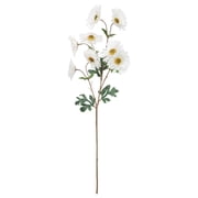 Ashland Daisy Stem, Artificial Large White Wildflower Floral Accent, White, 30" x 9", 12-Pack
