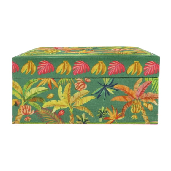 Ashland Green Tropical Decorative Box , Summer Home Decor