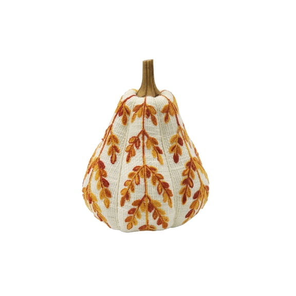 Ashland Leaf Pumpkin Tabletop Decor Orange 9.5" fall decor