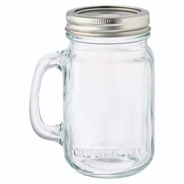 20 Oz Glass Mason Jars Mugs With Handle, Regular Ireland