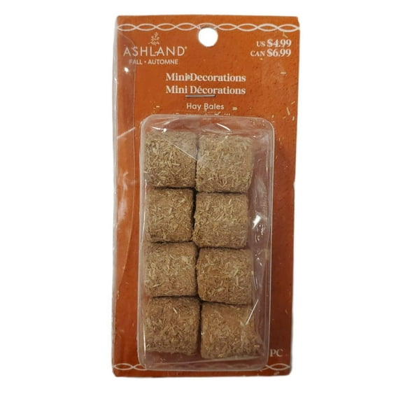 Ashland Mini Decoration Hay Bales 8-pc