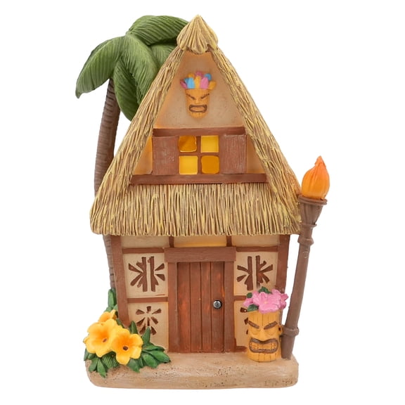 Ashland Mini LED Tiki Flame Hut Decoration , Summer Home Decor