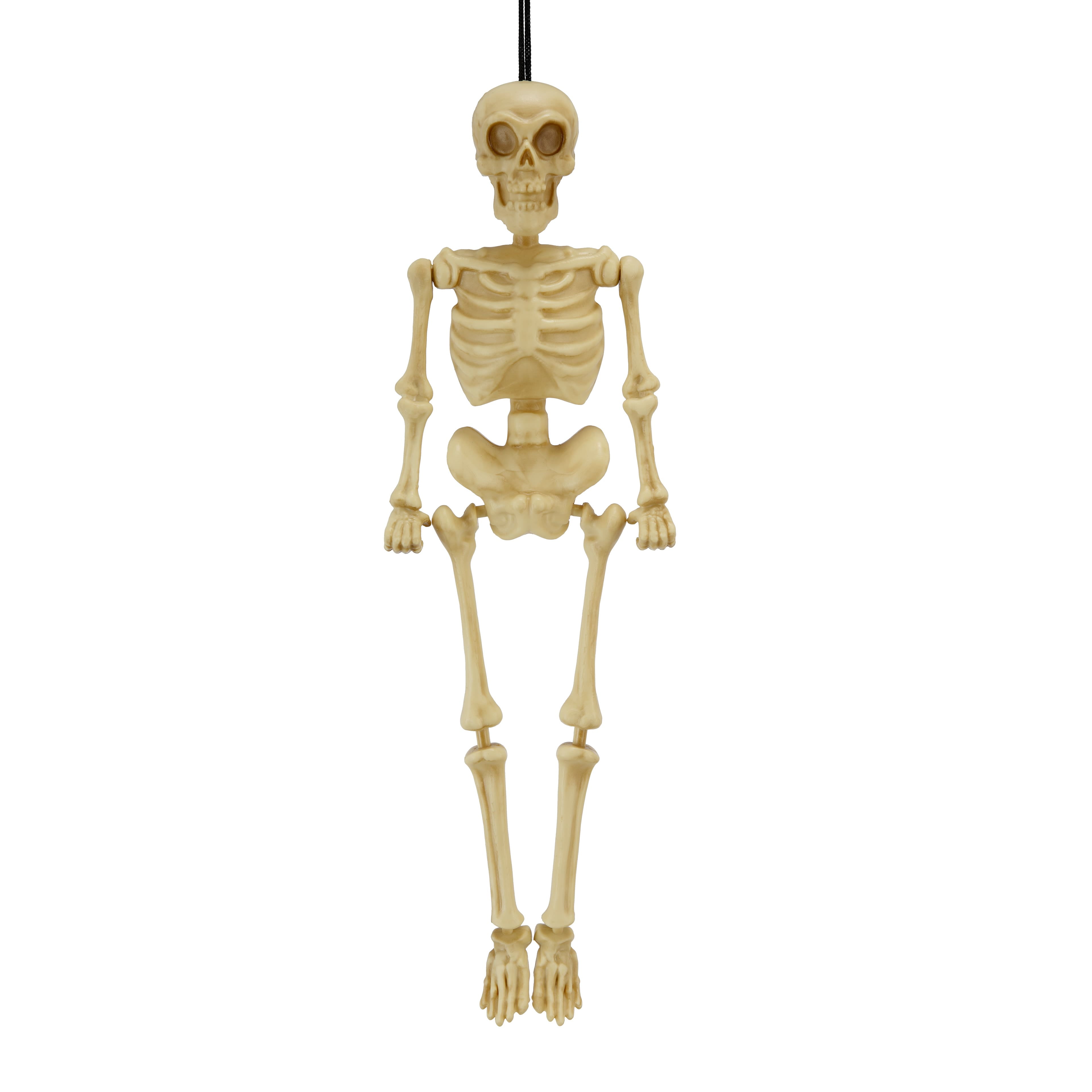 Ashland Mini Poseable Skeleton, Halloween Decorations