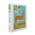 thumbnail image 1 of Ashland, Oregon, Deer and Fawn, Letterpress (1000 Piece Puzzle, Size 19x27, Challenging Jigsaw Puzzle for Adults and Family, Made in USA), 1 of 4
