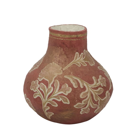 Ashland Paper Mache Vase Red 8.5" fall decor for home