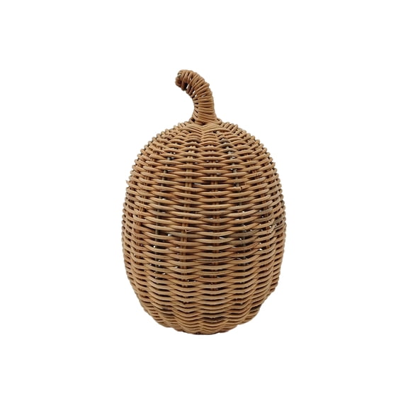 Ashland Rattan Pumpkin Tabletop Decor Brown 9.5" fall decor