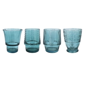 Ashland Stacked Fish Glass Cup Set , Summer Home Decor