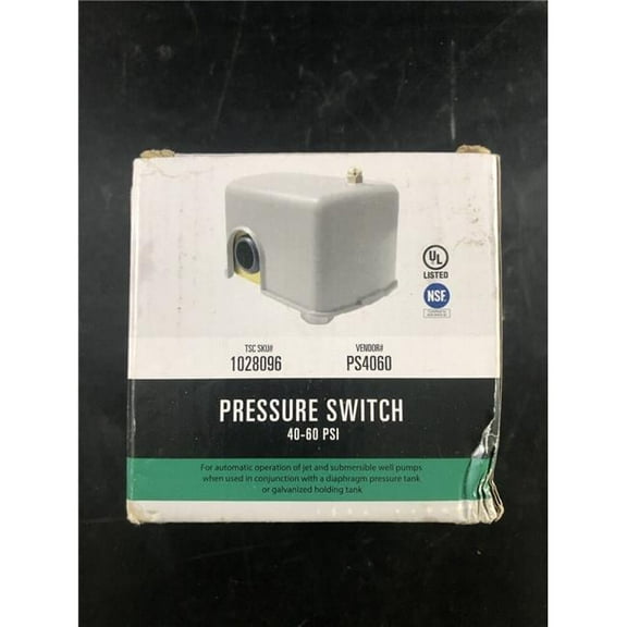 Ashland Water Group 126581 20-40 Pressure Switch