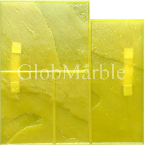 Ashlar Slate Texture Imprint Concrete Stamp Mats SM 3004/3 Rigid, with handles