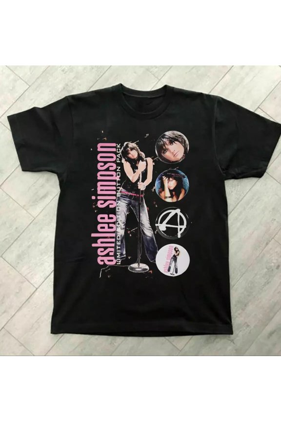 Ashlee Simpson Concert Gift For Lovers Tee Cotton Unisex Shirt Full Size