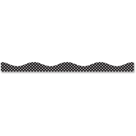 (3 pack) (3 Pack) Ashley, ASH10181, Dotted Pattern Magnetic Border, 1 Pack, White,Black