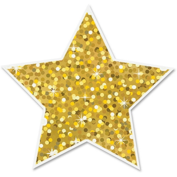 Ashley, ASH30400, Sparkle Decorative Magnetic Star, 1 Each, Gold