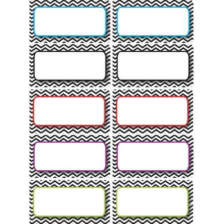 Ashley Chevron Magnetic Die-Cut Nameplates