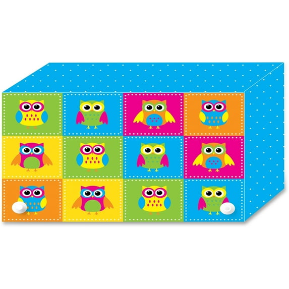 Ashley Colorful Owls Index Card Holder, Multi, 5 / Pack (Quantity)