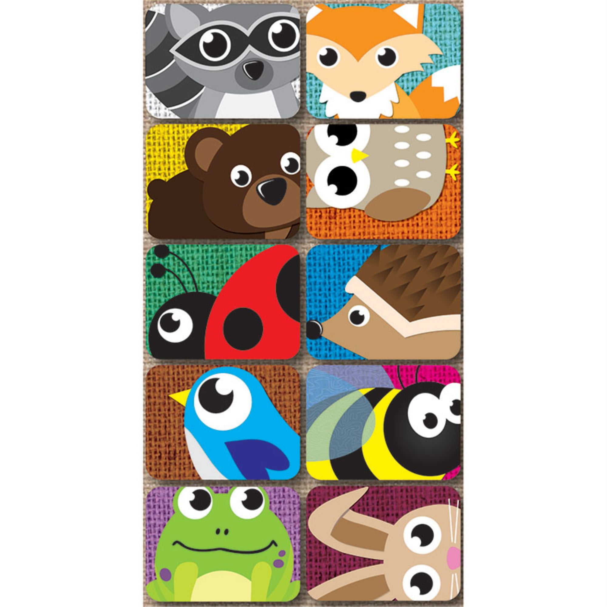 Critters Design Multicolor Mini Whiteboard Erasers Pack