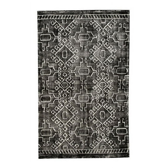 Ashley Edmond 8' x 10' Large Rug in Black/White Finish R402451