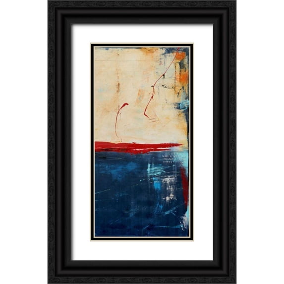 Ashley, Erin 11x18 Black Ornate Wood Framed with Double Matting Museum Art Print Titled - LA Strip II