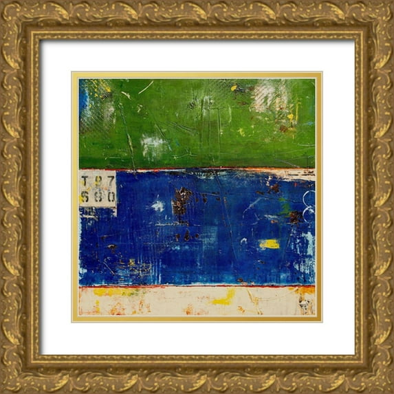 Ashley, Erin 12x12 Gold Ornate Wood Framed with Double Matting Museum Art Print Titled - Home Base