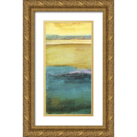 Ashley, Erin 14x24 Gold Ornate Wood Framed with Double Matting Museum Art Print Titled - Mystic Jewel II