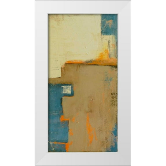 Ashley, Erin 14x24 White Modern Wood Framed Museum Art Print Titled - Backward Mile II