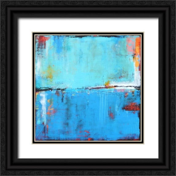 Ashley, Erin 15x15 Black Ornate Wood Framed with Double Matting Museum Art Print Titled - Matchbox Blues 5